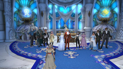 The Bride and Groom & Wedding Party